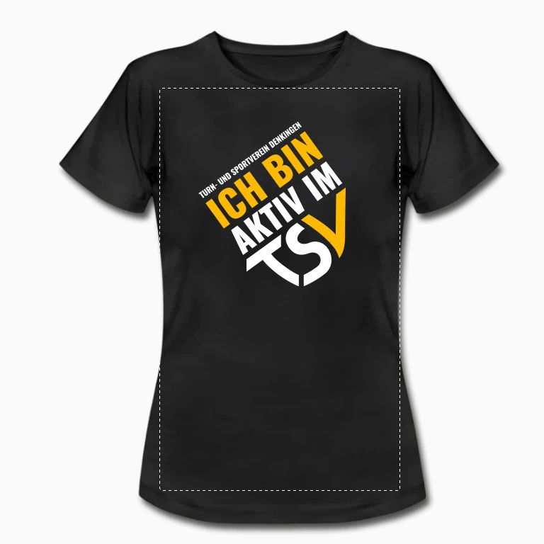 Aktiv im T-Shirt Damen
